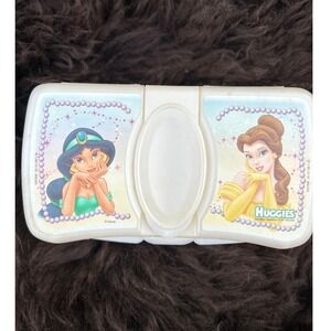 Vintage Disney Princess Huggies Baby Wipes Flip Top Case  Plastic Container
